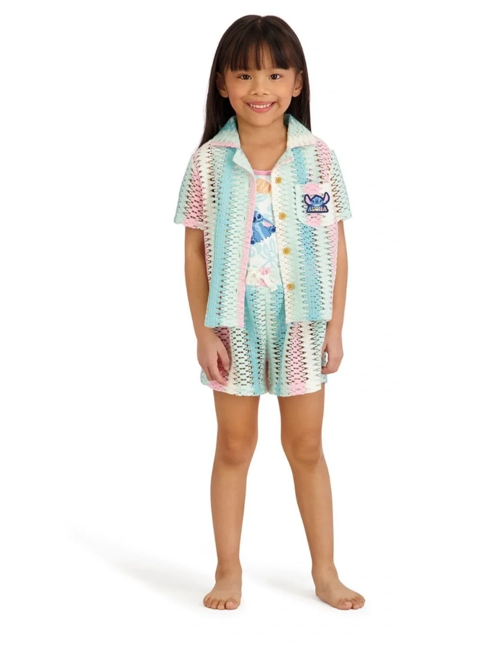 NWT 3 piece Disney stitch resort swim set size 4t